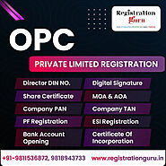 One Person Company (OPC) Registration