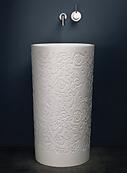 Blu Stone Pedestal Basin by Blubathworks