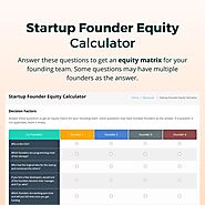 Co-Founder Startup Equity Calculator