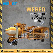 Reversible Drum Concrete Batching Plant Manufacturer in India