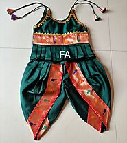 Paithani Tulip Dhoti for Kids -