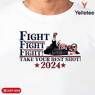 Trump assassination fight repeat take your best shot 2024 shirt, hoodie, sweater, long sleeve and tank top