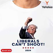 Trump assassination liberals can't shoot shirt, hoodie, sweater, long sleeve and tank top