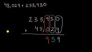 Adding multi digit numbers with regrouping