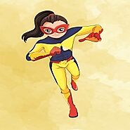 Empower Your Space with Superhero Women Kid Digital Printable Poster | Fun Kids Factory