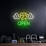 Gyms Open Neon Sign Led Light For Business – Sparky Neon