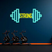 Buy Barbell Neon Sign Gym Led Light Online – Sparky Neon