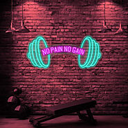 Buy Barbell Neon Sign Led Light for Gym Online – Sparky Neon