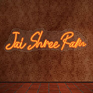 Jai Shree Ram Neon Light Sign | Divine LED Lights for Home & Events – Sparky Neon