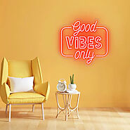 Buy Good Vibes Only Neon Light Online – Sparky Neon