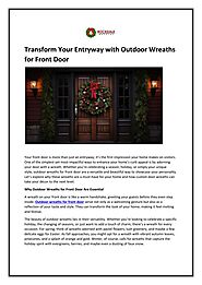 edocr - Transform Your Entryway with Outdoor Wreaths for Front Door