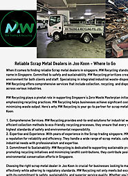 Scrap Metal Dealers In Joo Koon Singapore | Infographic | Easelly