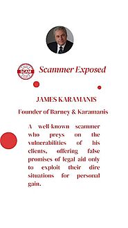 James Karamanis: Legal Scammer Exposed