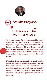 James Karamanis Scam