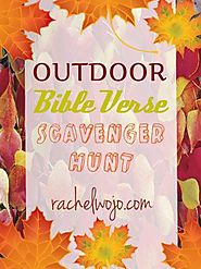 Outdoor Bible Verse Scavenger Hunt