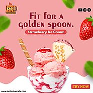 Delhi Chai Cafe: Indulge in Golden Spoon Strawberry Ice Cream | Top Chai Franchise in India | Top Choice for Cafe & T...