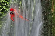 Sliding Down a Waterfall