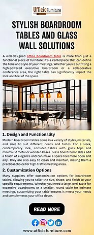 Stylish Boardroom Tables and Glass Wall Solutions