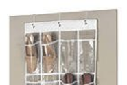 Clear Over-the-Door Shoe Organizers