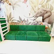 Encouraging Independent Play with the Green Play Sofa