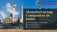 Manufacturing Companies in India