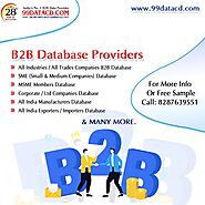 No. 1 B2B data provider company in India- 99datacd