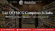 List of FMCG Companies with Contact Details