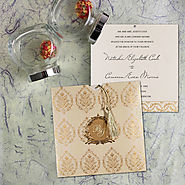 Foil Stamped Wedding Cards | AD-8249B | A2zWeddingCards