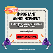 Updated Rate, Exceptional Value – 3-Day Coffee Business Class
