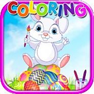 Happy Easter Bunny Coloring Pages