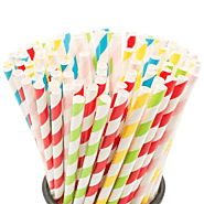 Vibrant Multi Colors Paper Straws for Every Drink juice and soup