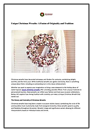 Unique Christmas Wreaths A Fusion of Originality and Tradition PowerPoint Presentation