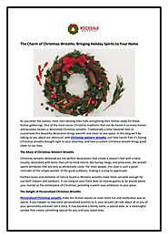 The Charm of Christmas Wreaths Bringing Holiday Spirits to Your Home | PDF