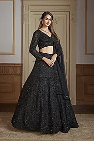 Luxurious and Comfortable Bandhani Lehengas now available with World Wide Free Shipping | Samyakk