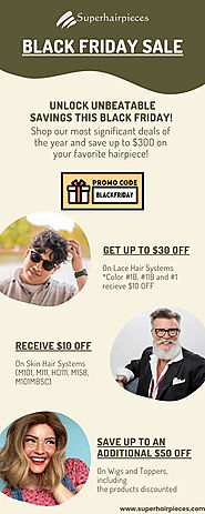 Save Big - Up to $300 on Hairpieces This Black Friday! | Superhairpieces