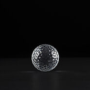 Elevate your game with our stunning Crystal Golf Ball trophy!