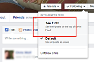 How to edit who you will see #first on #Facebook preferences