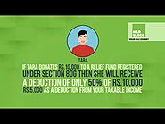 Tax deductions on donations to various charitable institutions