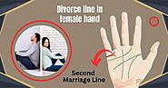 Second marriage line in female hand