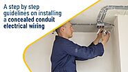 A step by step guidelines on installing a concealed conduit electrical wiring