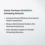 Patient scheduling software | Unlock the Power of EHNOTE's Scheduling Software!