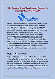 Why Choose a Drupal Development Company in Indore for Your Next Project? by Kusha Tondon - Issuu