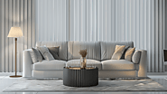 Vertical Blinds in living room | Vista Fashions