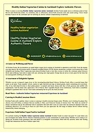 Experience Healthy Indian Vegetarian Cuisine Auckland