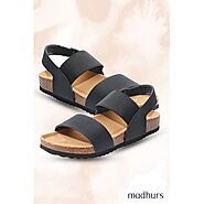 Women Wedge Sandals Soft Footbed Causal Open Toe Summer Shoes,Black