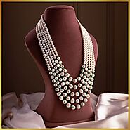 Buy South Sea Pearl Jewellery Set Online in India, Buy White Real Pearl Jewellery Online in India