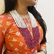 Kantilal Exports - Buy South Sea Pearl Jewellery Set Online in India, Buy pearl collection online india