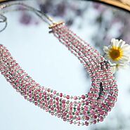 Rubies Necklace, Buy Rubies Necklace Online in India - Kantilal Exports