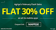 Grab a 30% discount on all Agriya's mobile app scripts till 25th February 2016