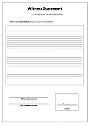 Witness Statement Template | Free Word & Excel Templates